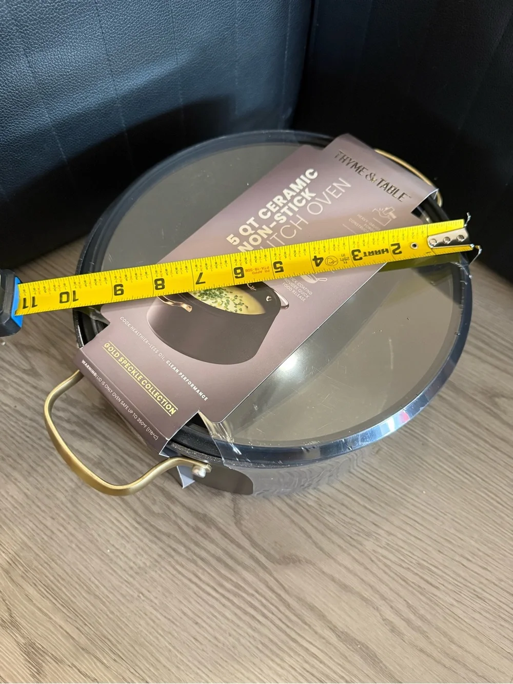 Brand New Thyme & Table 5-quart ceramic non-stick Dutch oven